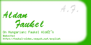 aldan faukel business card
